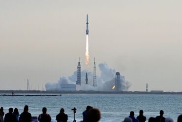 Blue Origin Launches New Glenn Rocket with Communications Satellite from Cape Canaveral, Florida