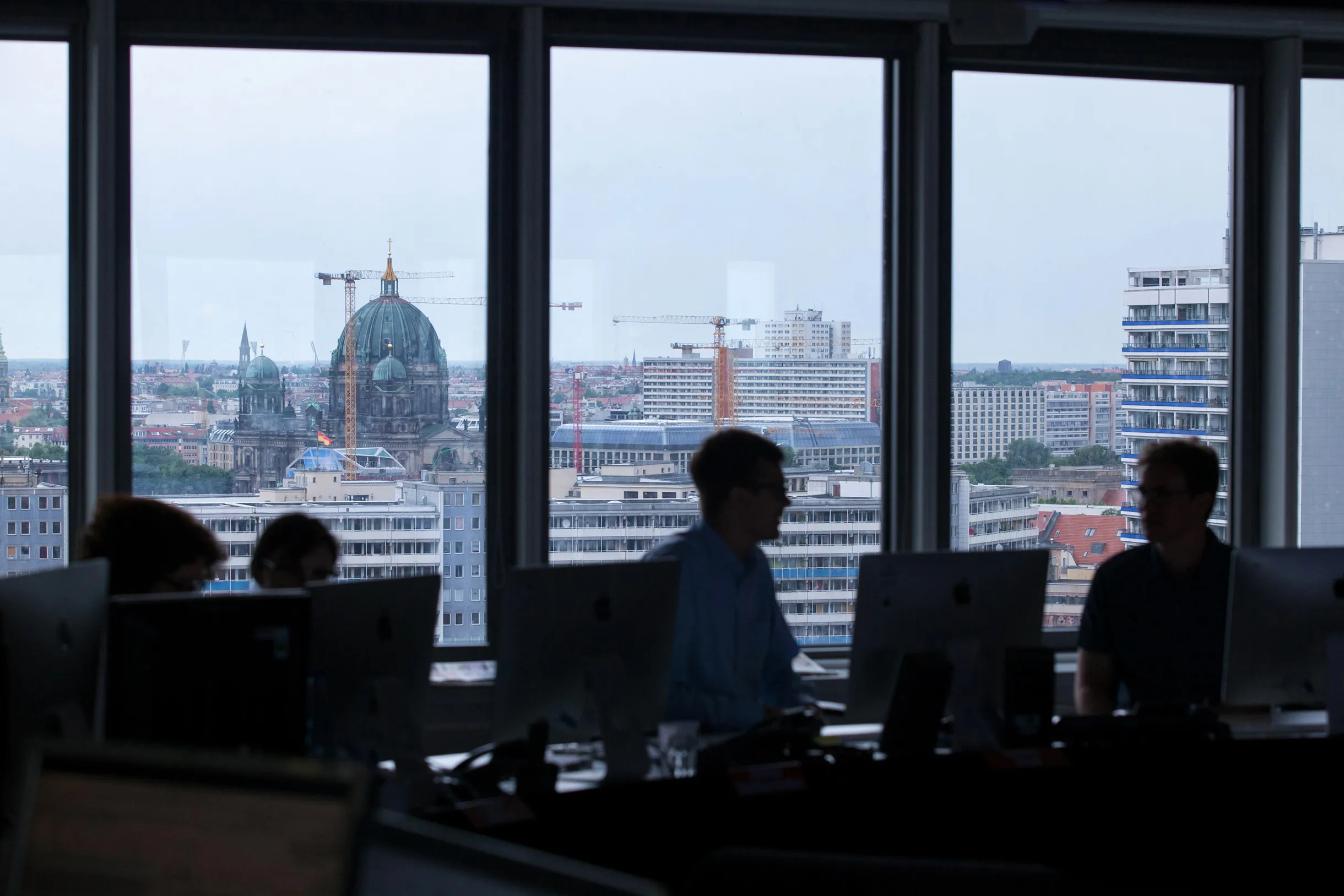 Berlin city skyline.