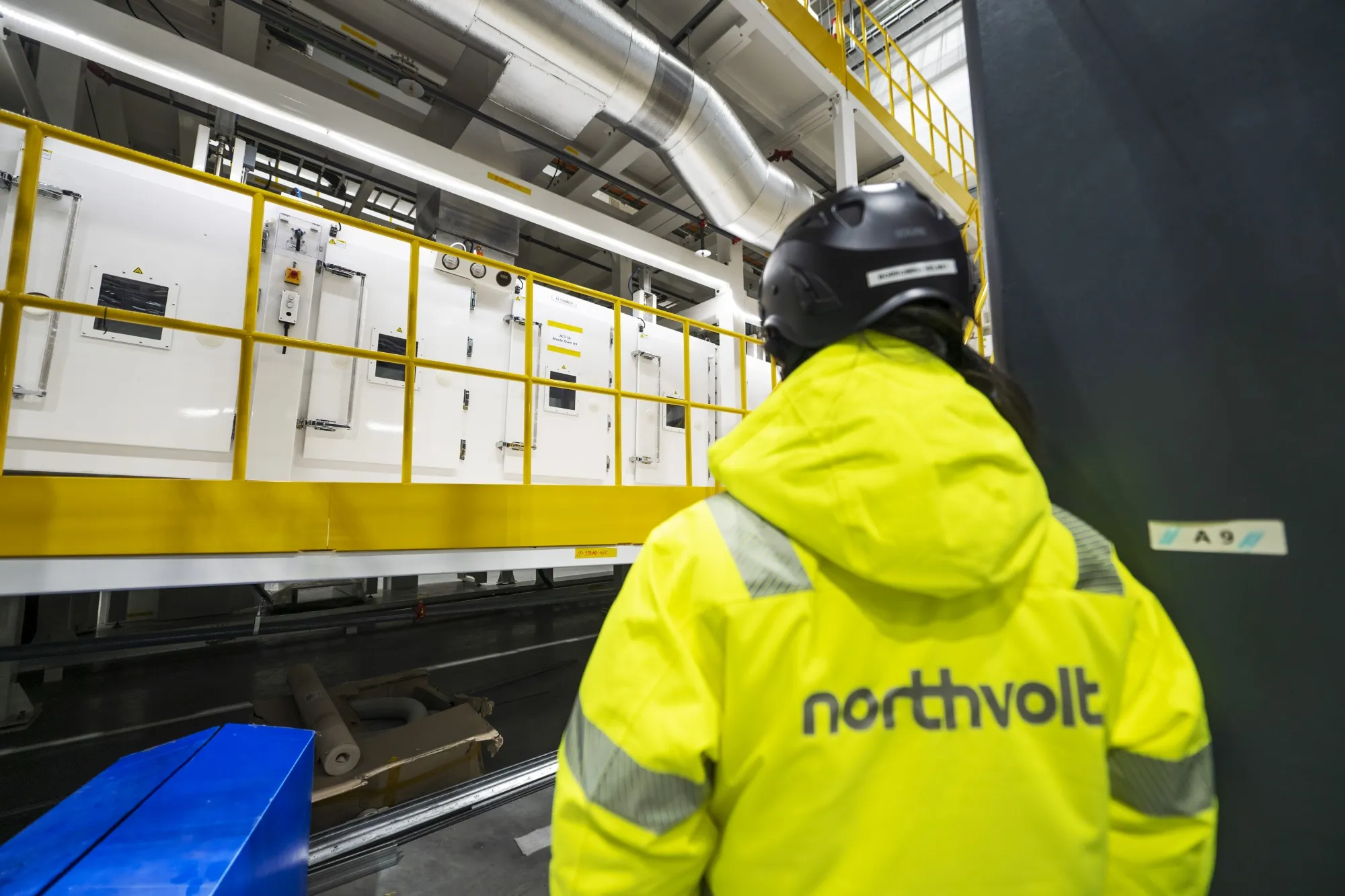 An anode oven at a Northvolt plant in Skelleftea, Sweden