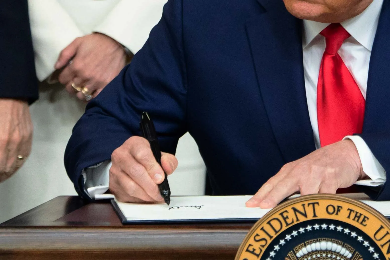 Investors await the executive orders.