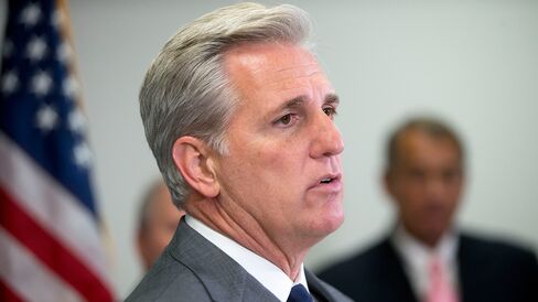 House Majority Leader Kevin McCarthy speaks during a news conference at the U.S. Capitol in Washington on July 28, 2015.