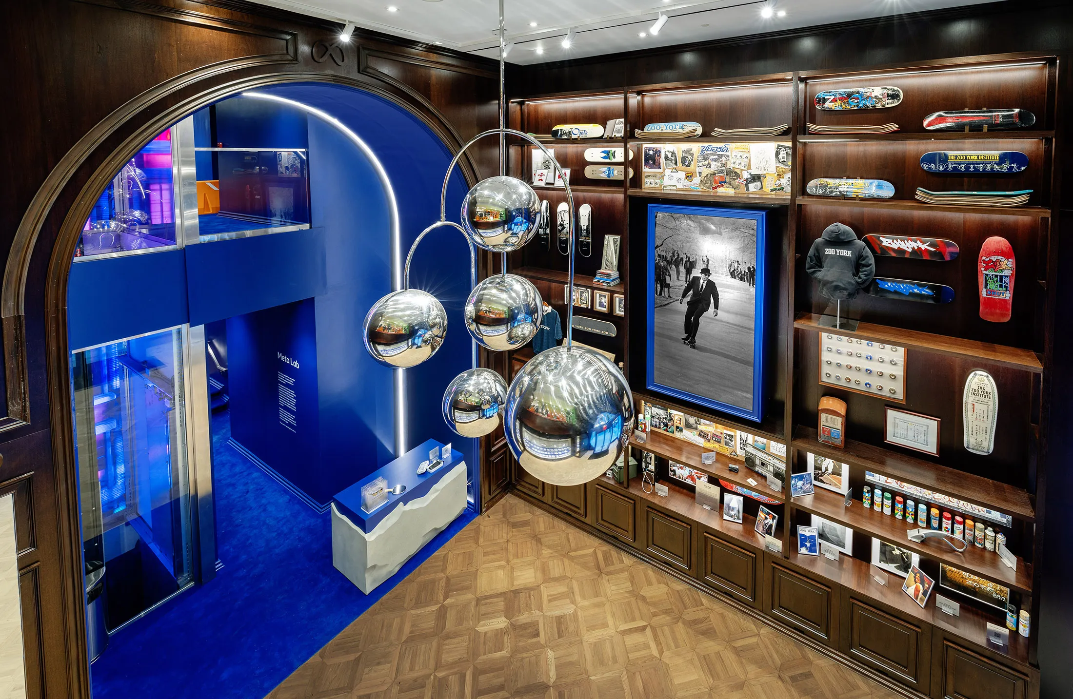 Rendering of the interior of the Meta Platforms Inc. flagship store on Fifth Avenue.