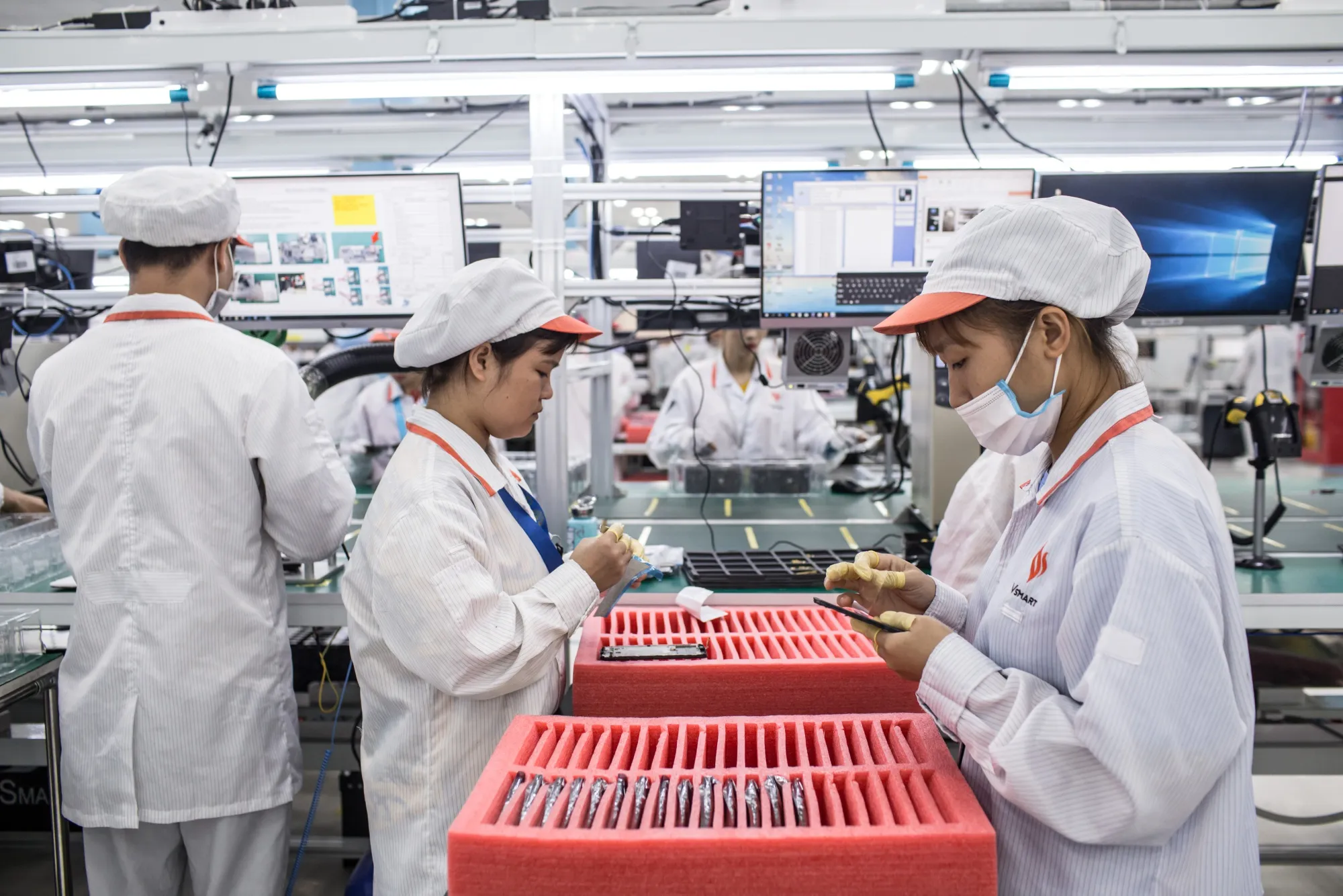 The VinSmart factory, operated by Vingroup JSC, at Hoa Lac Hi-Tech Park in Hanoi.