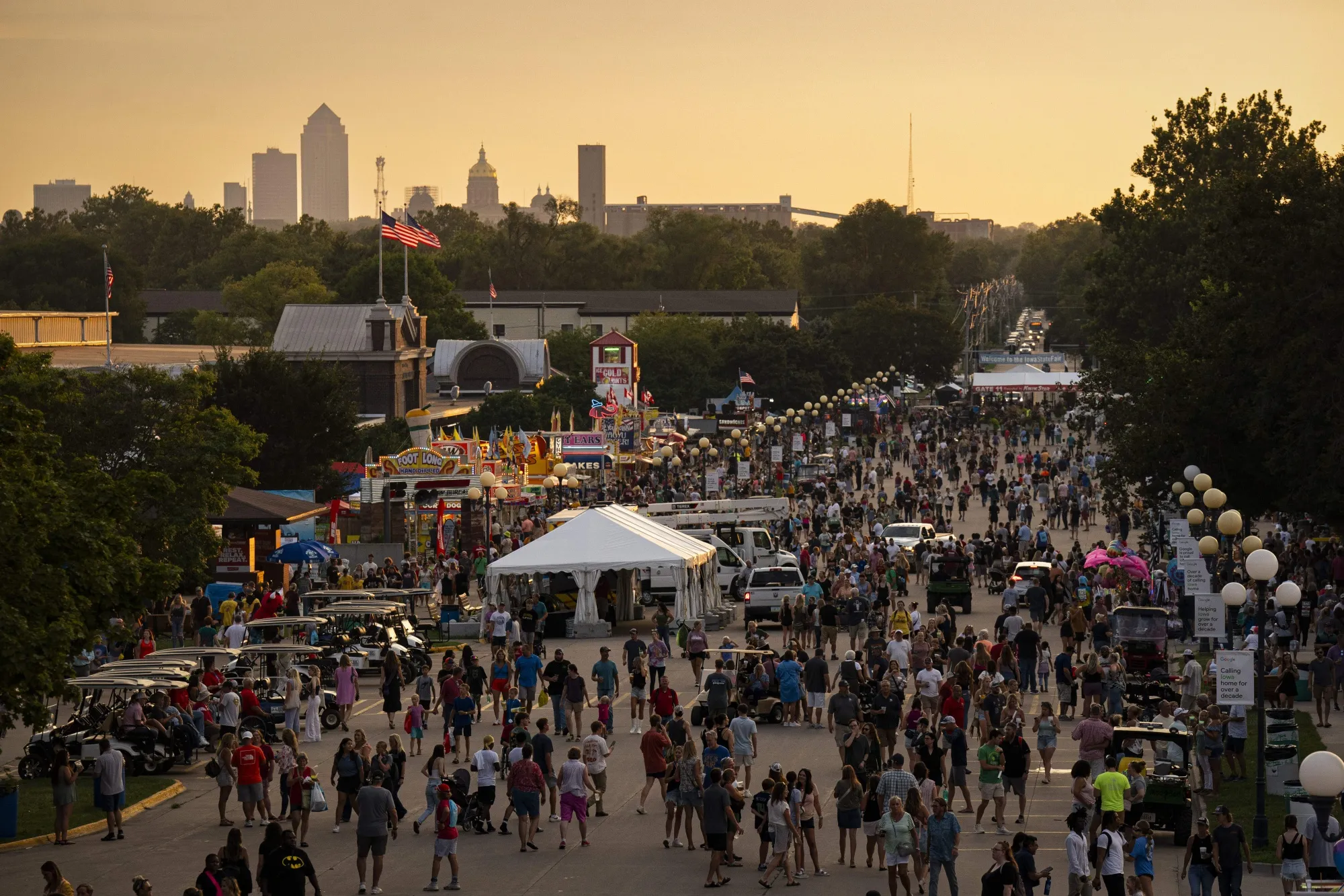 The Grand Concourse at the Iowa State Fair in Des Moines on Aug. 10.