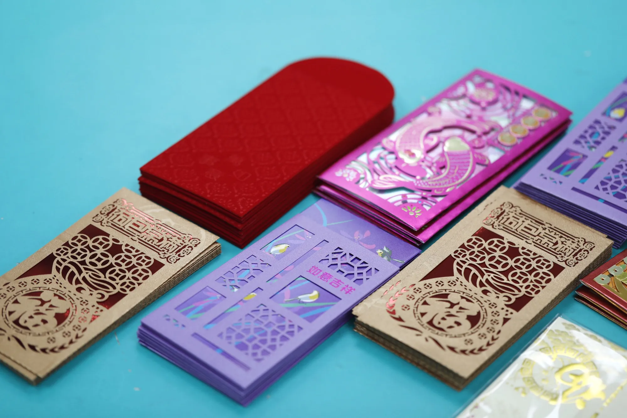 Envelopes used for giving out lucky money.&nbsp;