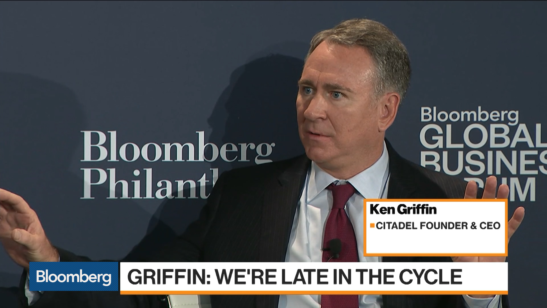 Citadel's Ken Griffin Sees 18-to-24 Months Left In Market Rally - Bloomberg