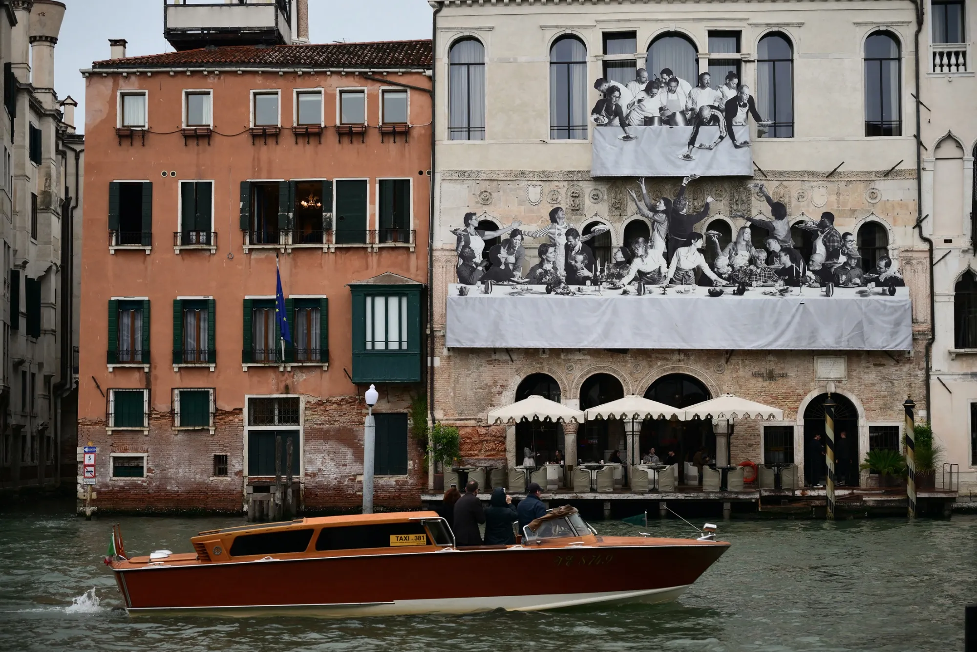French artist JR remixed a Veronese work painted in Venice for a public art intervention in the city.