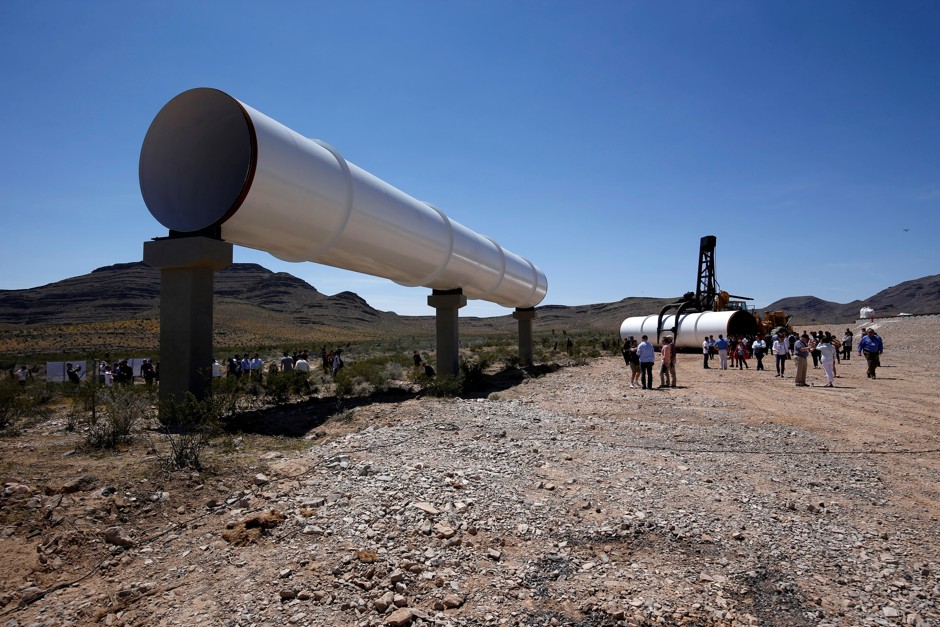 Hyperloop technology is tested in North Las Vegas earlier this year.