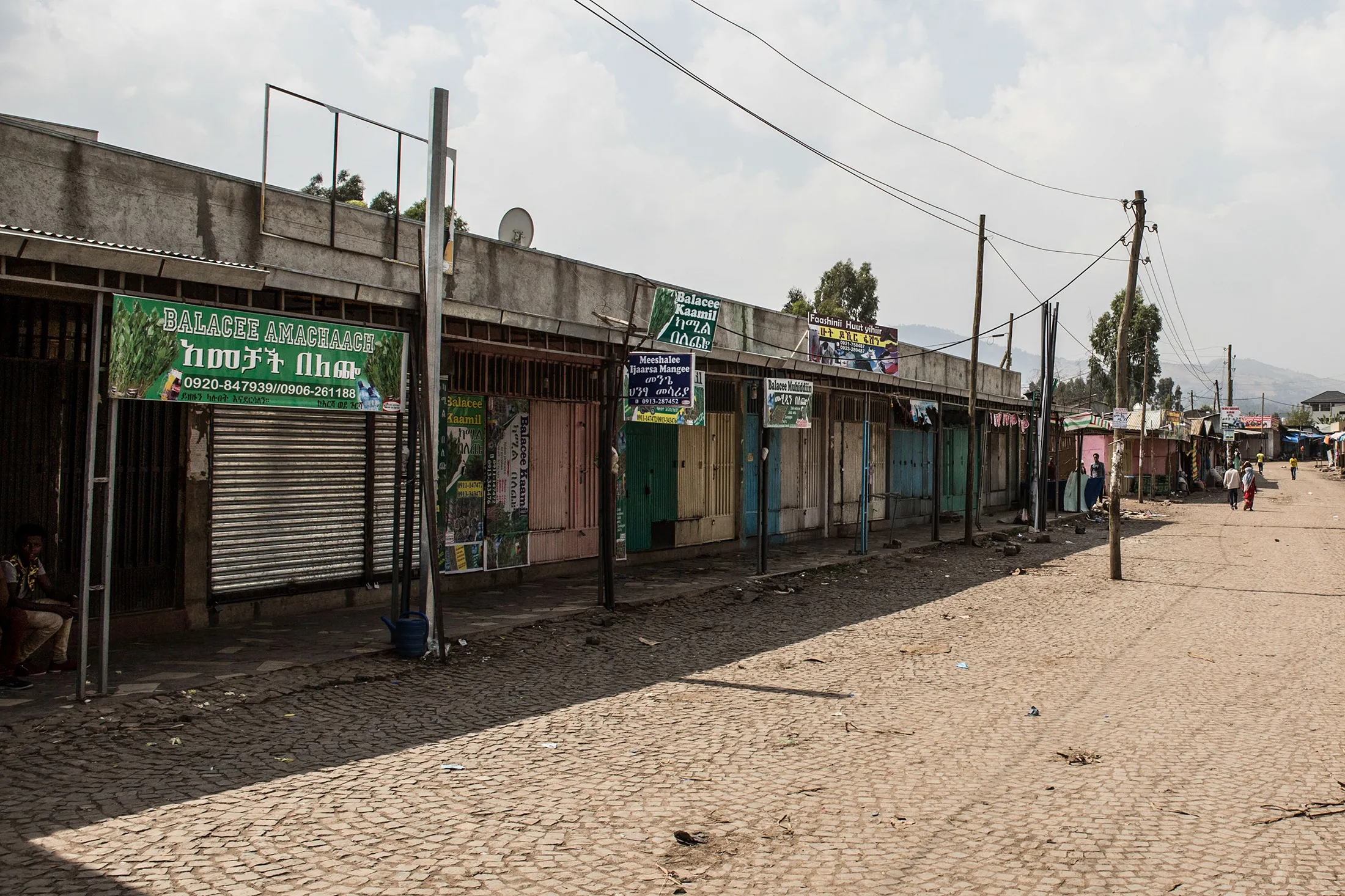 Stores are closed&nbsp;during a strike&nbsp;in Sebeta, Addis Ababa, Ethiopia, on March 5.