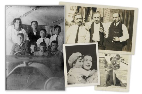 Clockwise from top left: Francis Ford Coppola’s grandmother Maria Zasa Coppola with her seven sons; Coppola’s grandfather Agostino (center) with his brothers Michele and Emmanuele; Coppola with his older brother August, who went on to become an author, professor and film director (and whose son is Nicolas Cage); Coppola and his mother Italia.