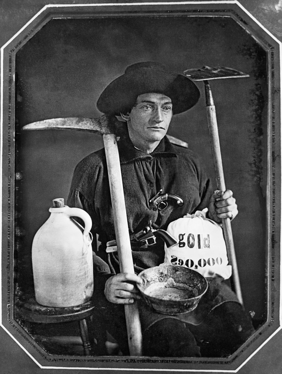 An old-fashioned prospector, circa 1860
