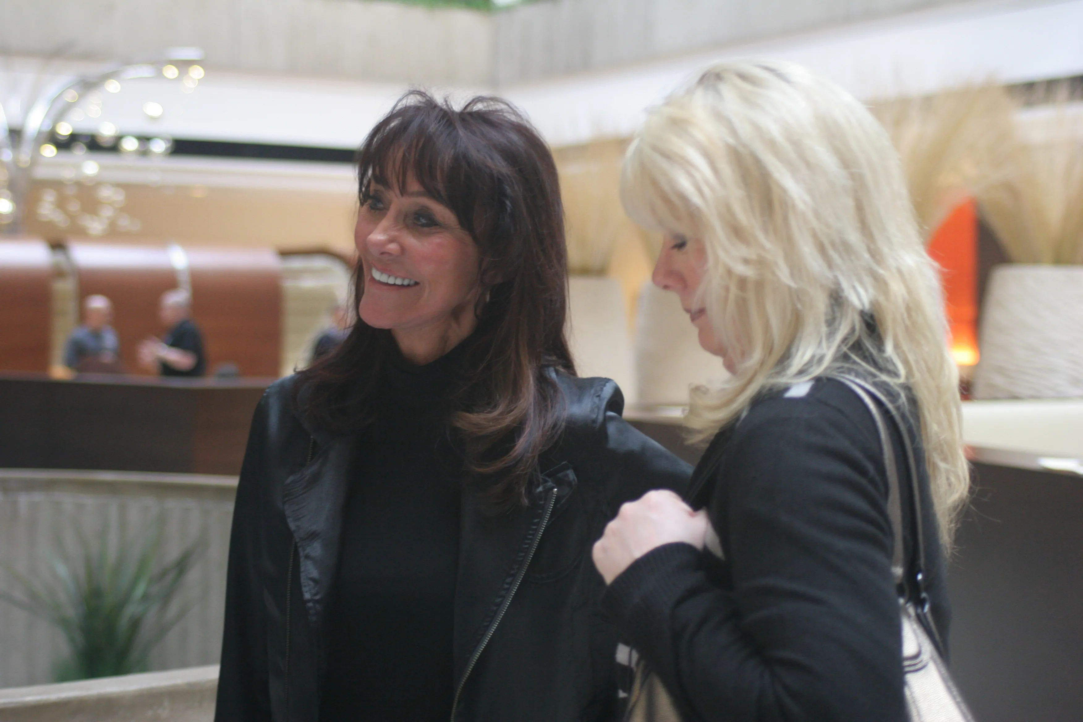 Diane Hendricks talks to employees at a suburban Chicago hotel during a company meeting on March 4, 2015.
