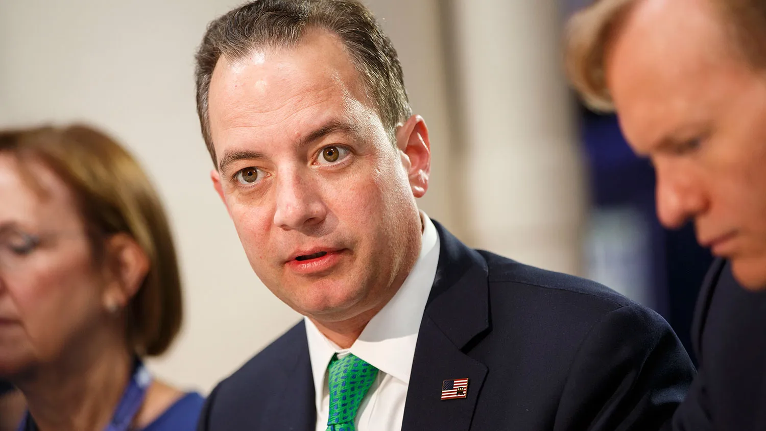 Reince Priebus, chairman of the Republican National Committee, speaks during a Bloomberg Politics breakfast in Cleveland on July 19, 2016.
