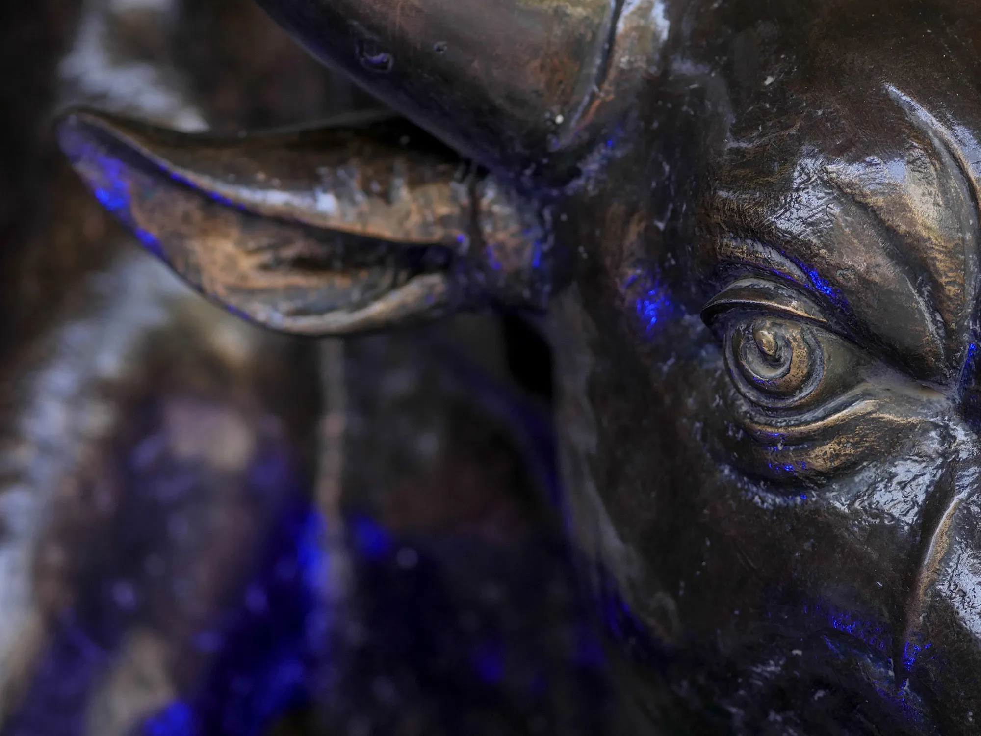 Bull statue