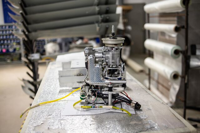 The Raybird-3, a reconnaissance drone system, can stay aloft for as long as 40 hours and stream video 120 km (75 miles) from base, the manufacturer says, identifying Russian targets for Ukrainian artillery.