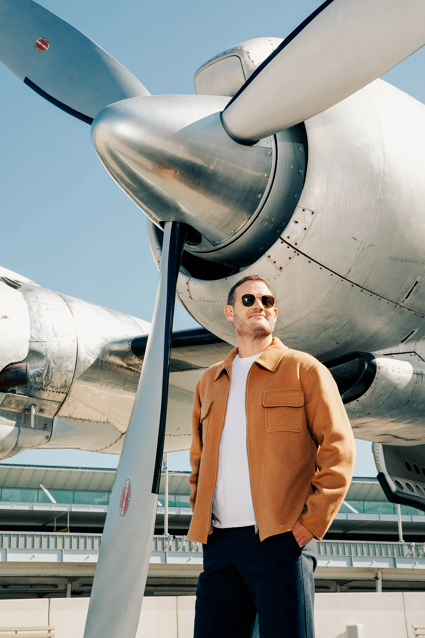 Brian Kelly, the Points Guy, at the TWA Hotel in New York City.