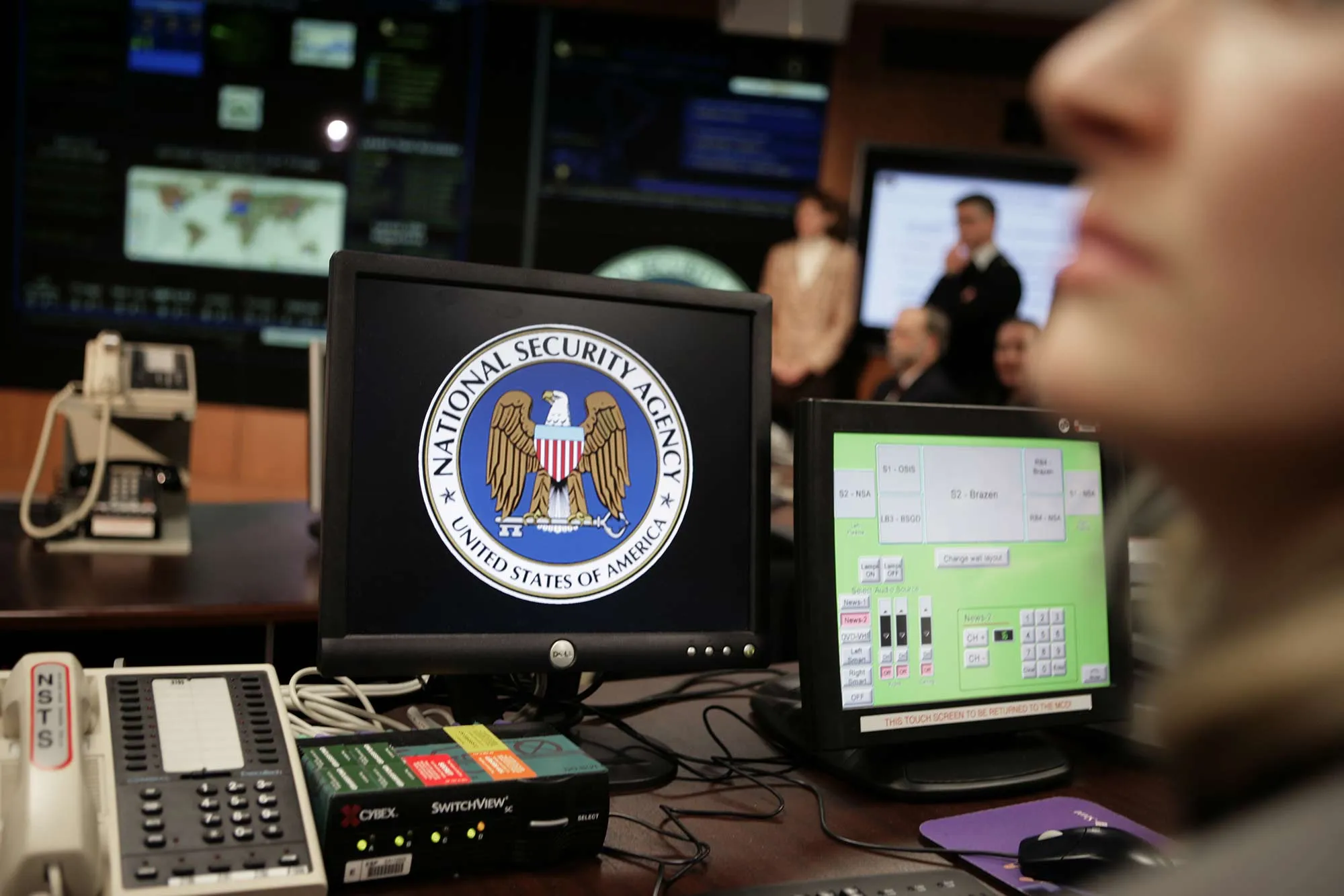 The National Security Agency campus in Fort Meade, Maryland.

