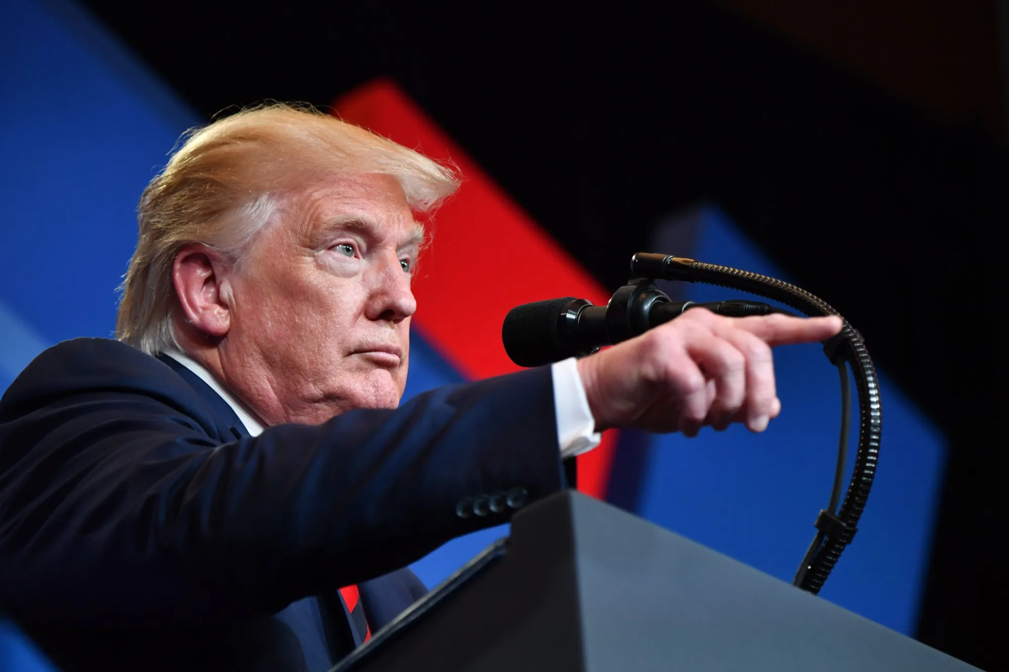 US President Donald Trump&nbsp;in Baltimore.