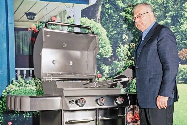 Mike Kempster, Weber’s chief marketing officer and self-described gonzo griller