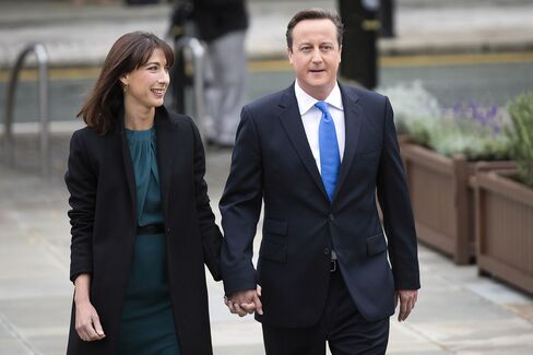 David Cameron and His Wife