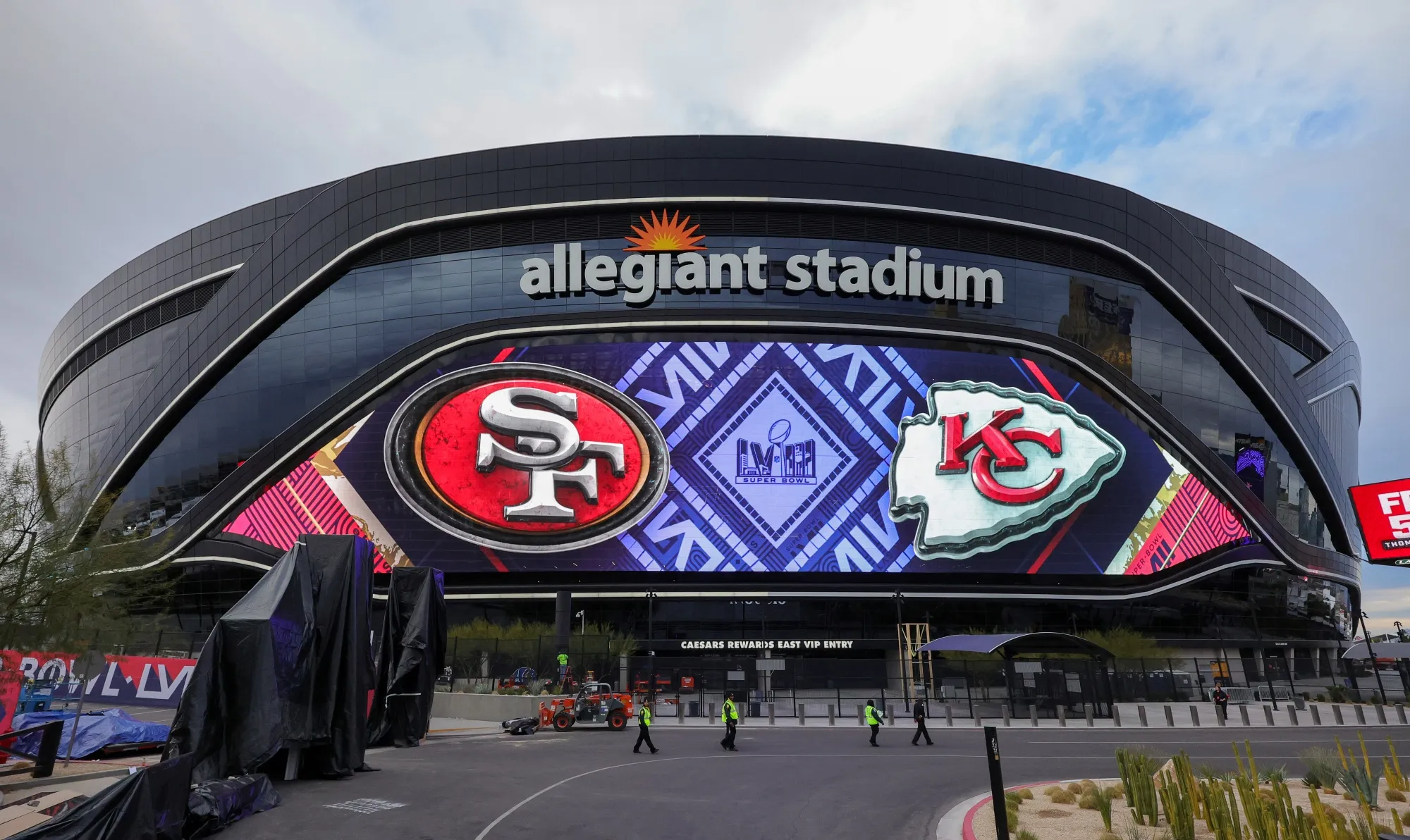 Allegiant Stadium in Las Vegas.