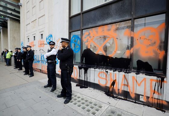Shell's London Headquarters Vandalized by Climate Protesters