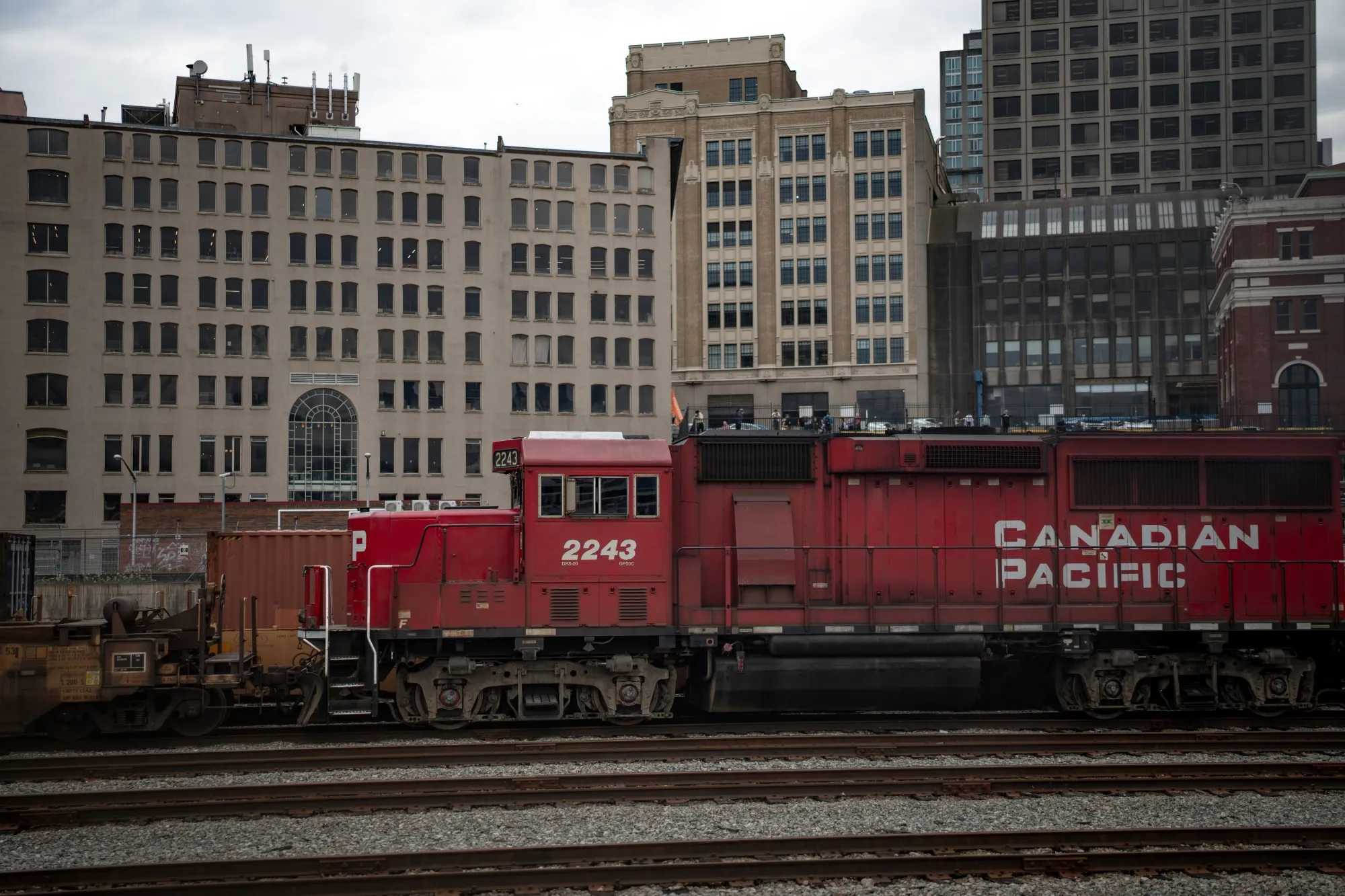 A Canadian Pacific Railway Co. locomotive at the Port of Vancouver&nbsp;on&nbsp;Aug. 22.