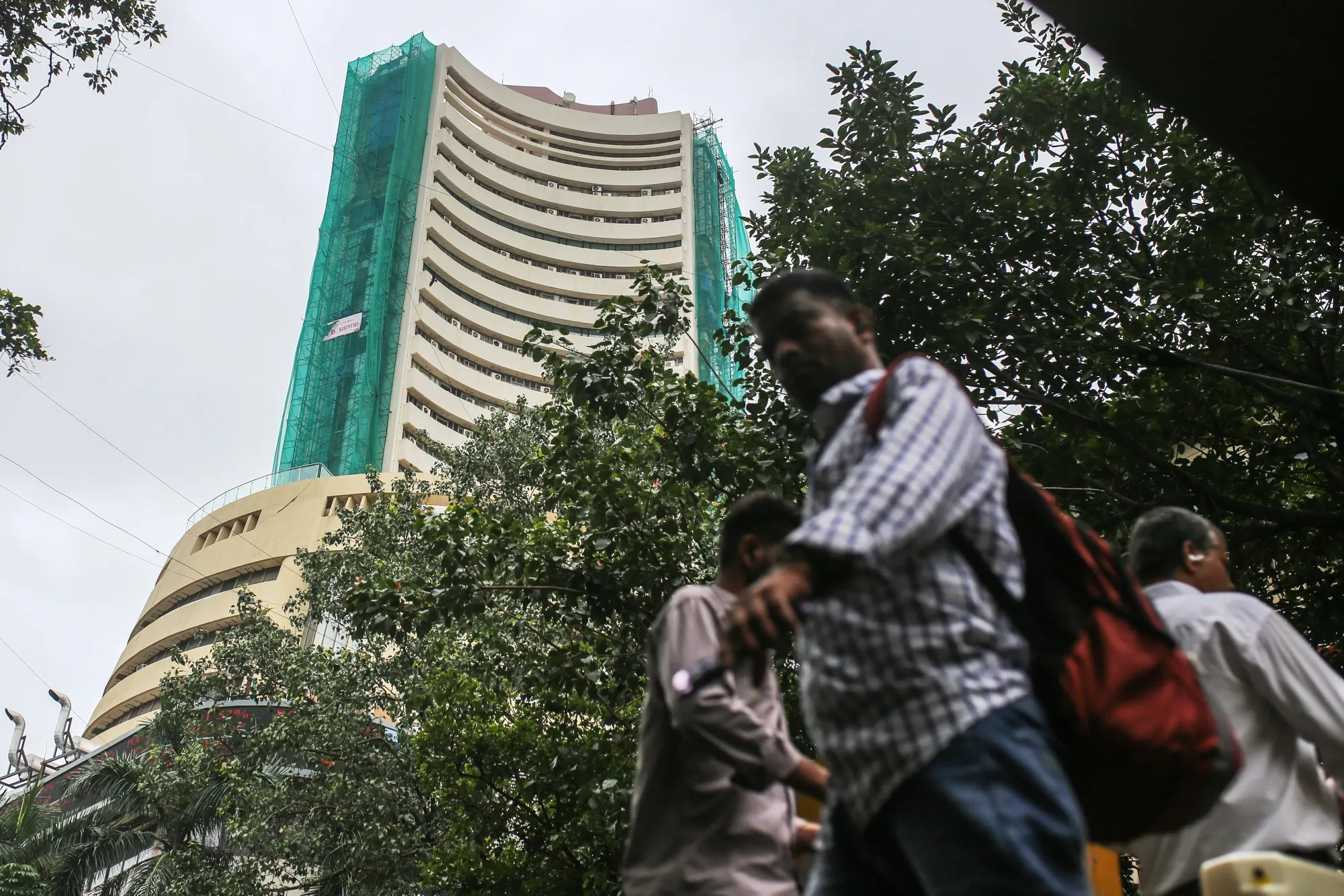 The Bombay Stock Exchange (BSE) building in Mumbai, India.