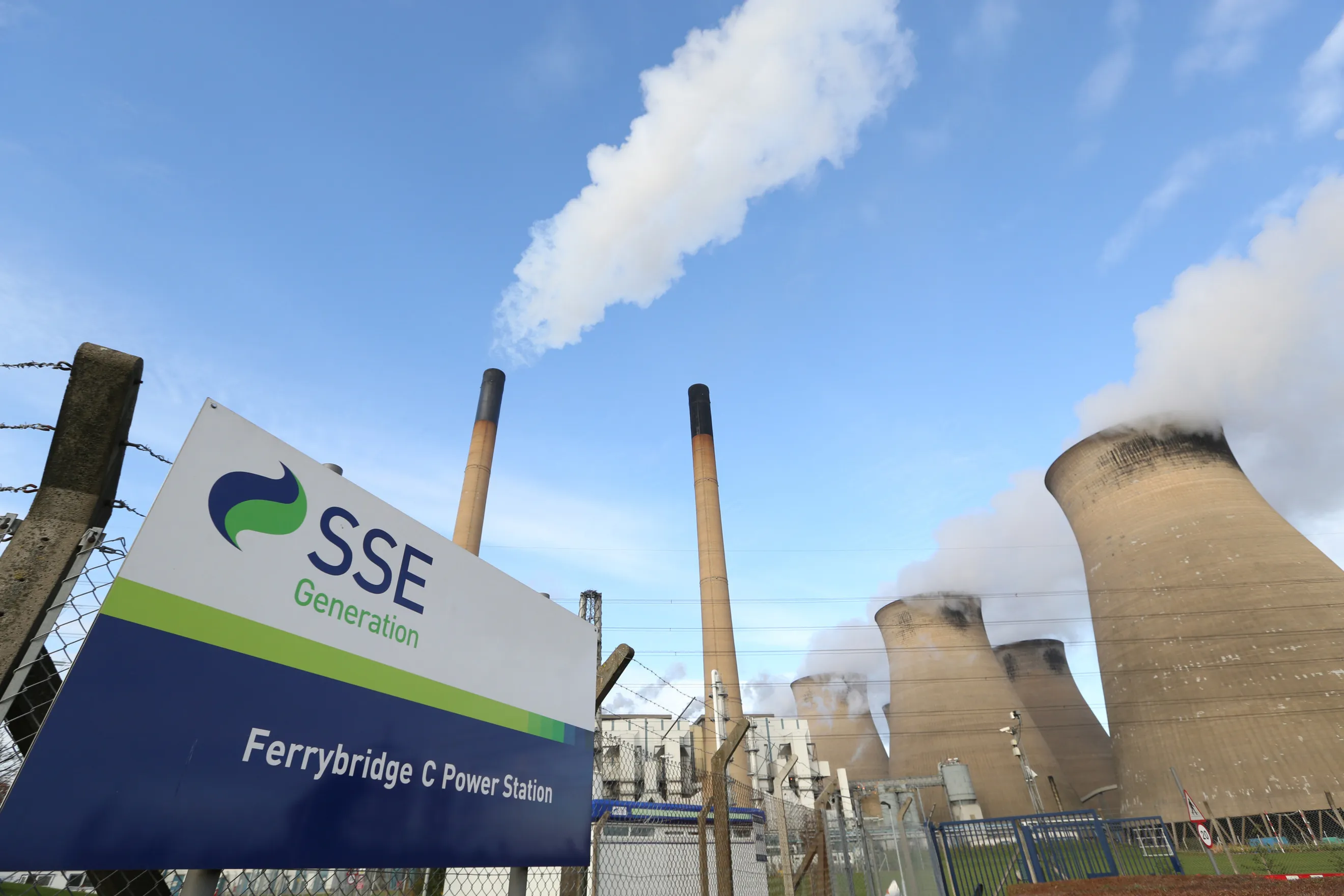 Operations at the Ferrybridge Coal Fired Power Station Operated By Scottish and Southern Energy Plc.
