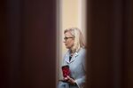 Representative Liz Cheney walks through the anteroom during a hearing of the January 6th committee in Washington, D.C.&nbsp;on&nbsp;June 13.&nbsp;
