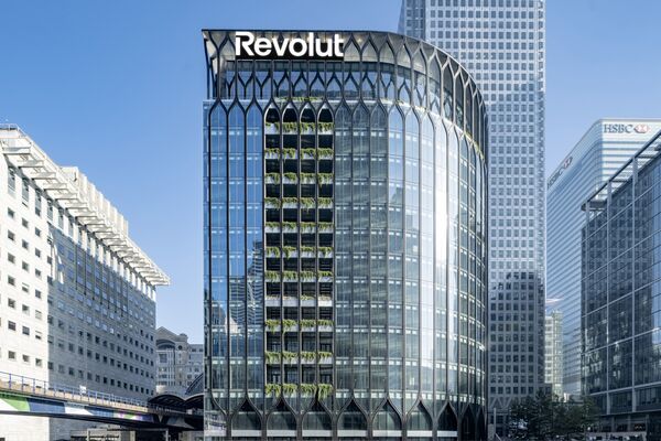 Rendering of the YY London building in Canary Wharf.