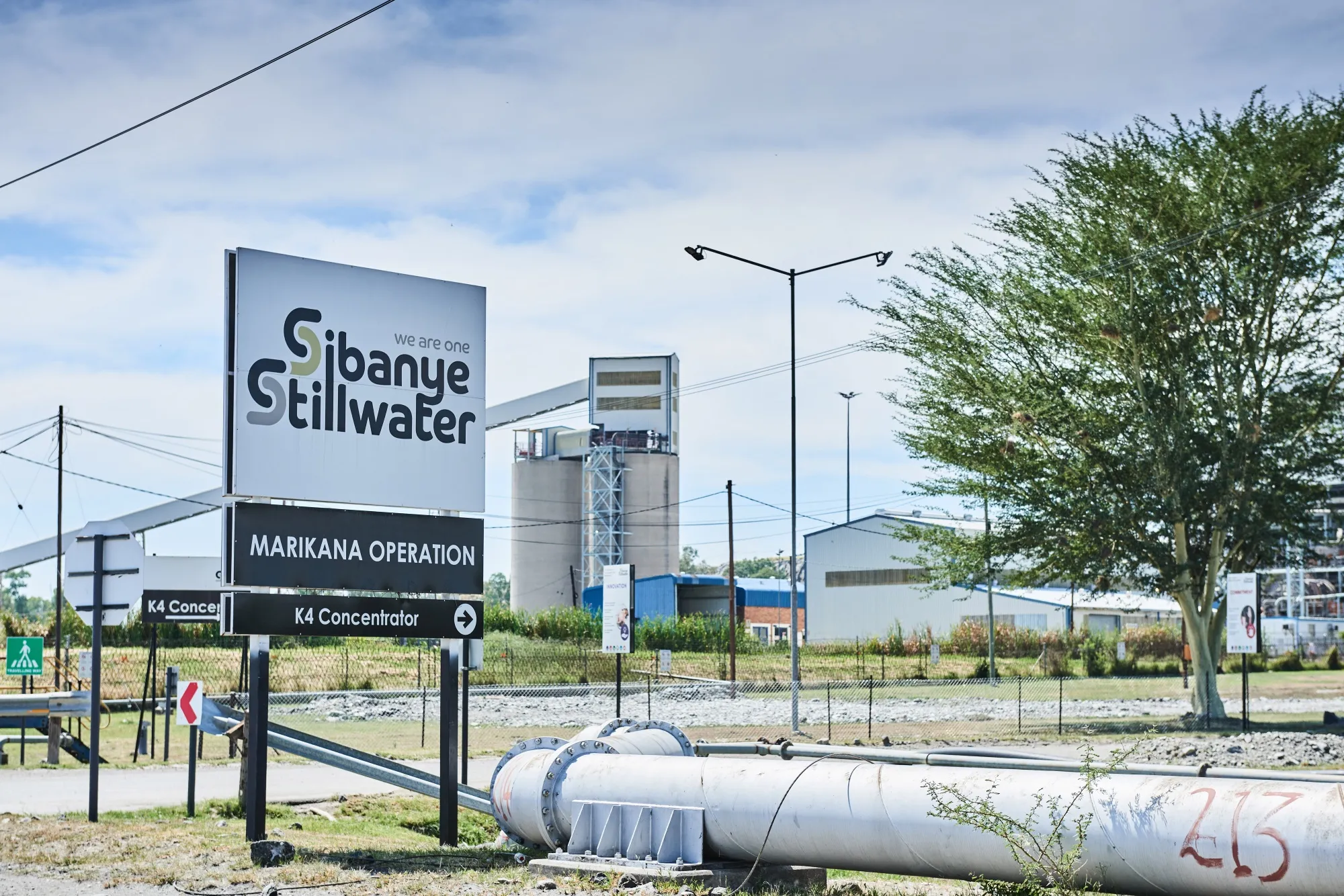 The Sibanye-Stillwater Marikana platinum mine in Rustenburg, South Africa.