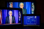 Jerome Powell, chairman of the U.S. Federal Reserve, during a live-streamed news conference following a Federal Open Market Committee (FOMC) meeting in New York, U.S., on Wednesday, March 16, 2022. 