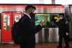 Morning Commuters Inside A Train Station as Tokyo Region Extends State of Emergency