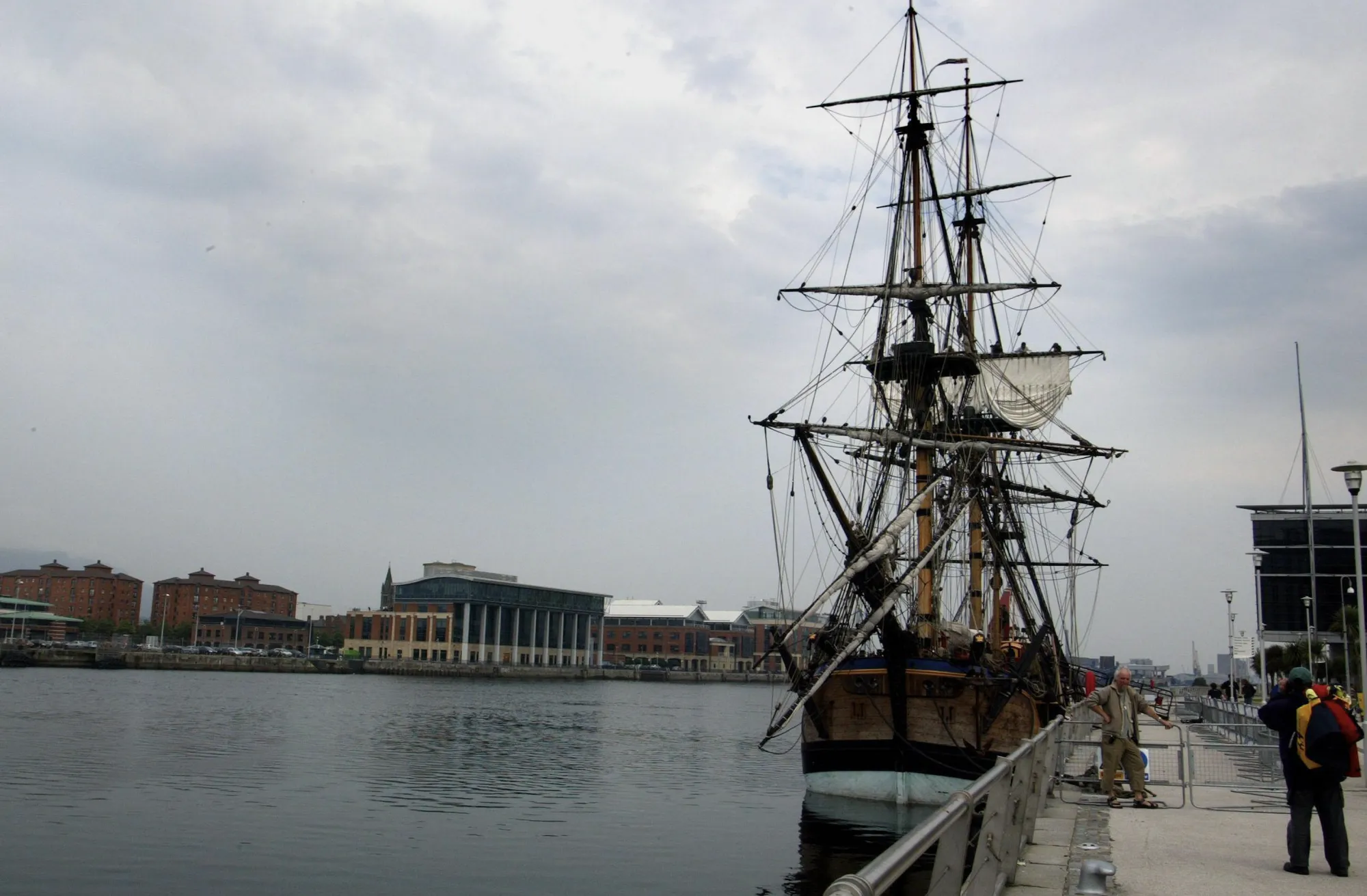 A replica of Captain James Cook’s ship Endeavour which was used on his first voyage of discovery to the South Pacific and Australasia between 1768 and 1771.