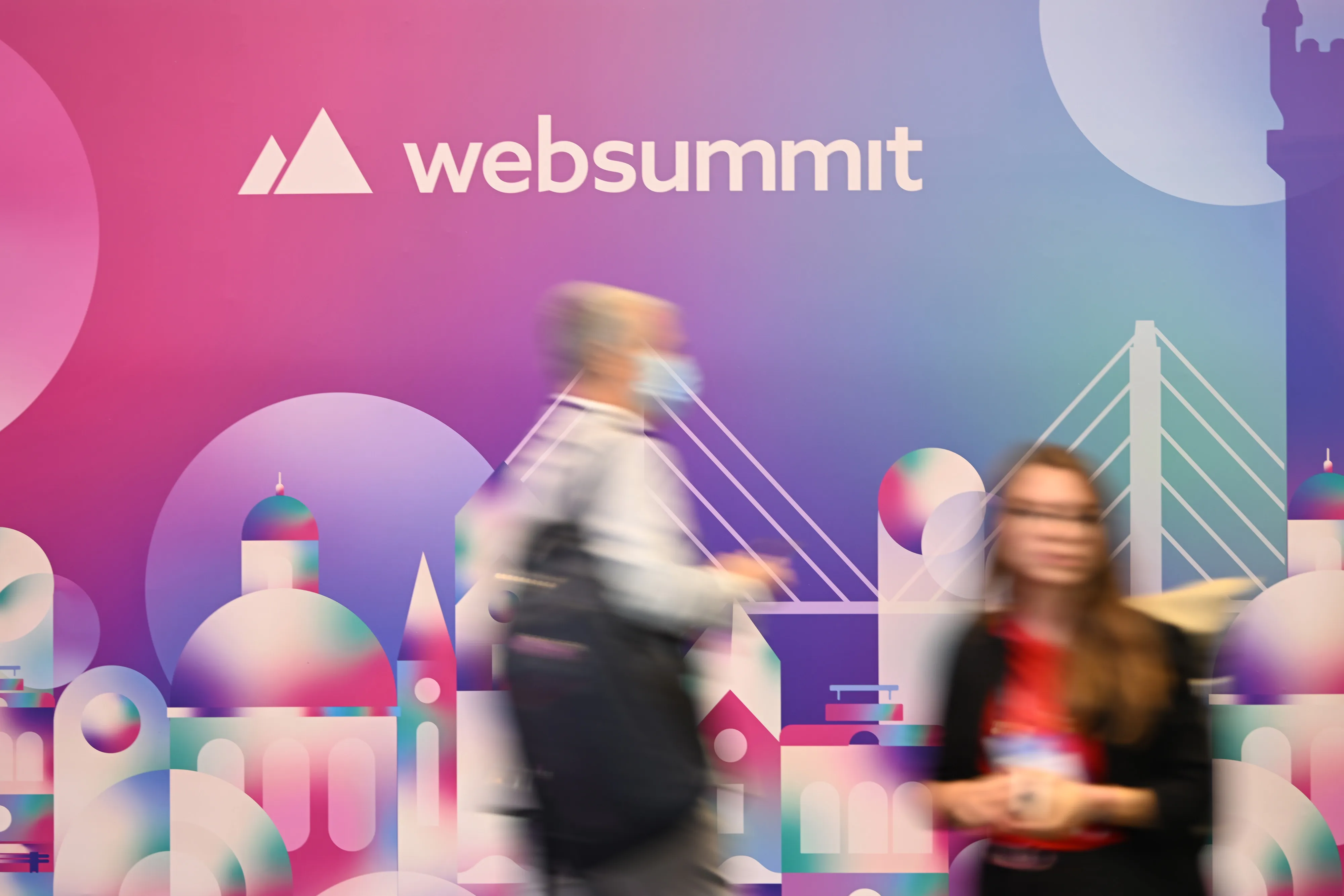 Attendees, including&nbsp;many startup founders, at the annual Web Summit technology conference last November in Lisbon.