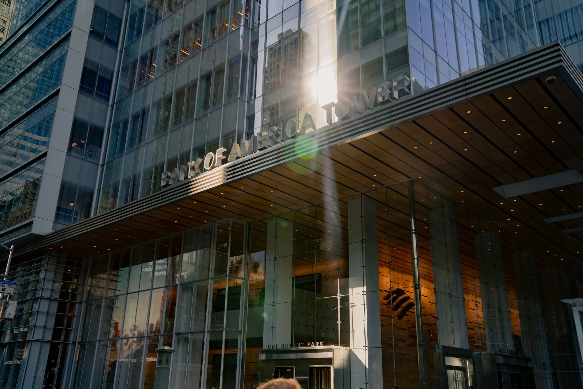The Bank of America Tower in New York.