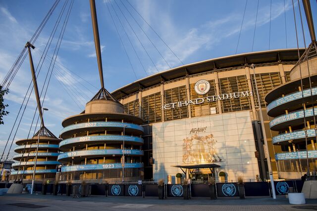 Etihad Stadium in Manchester, UK.