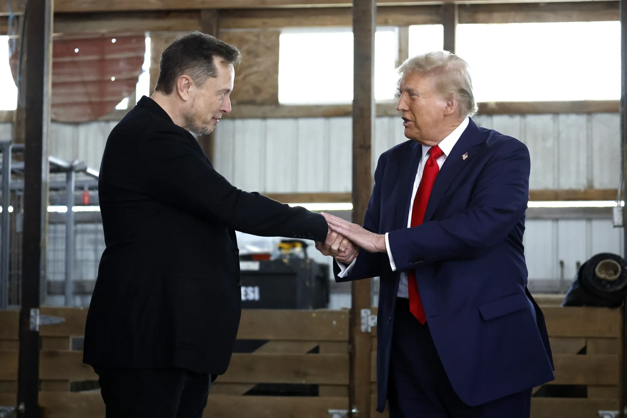 Elon Musk and&nbsp;Donald Trump