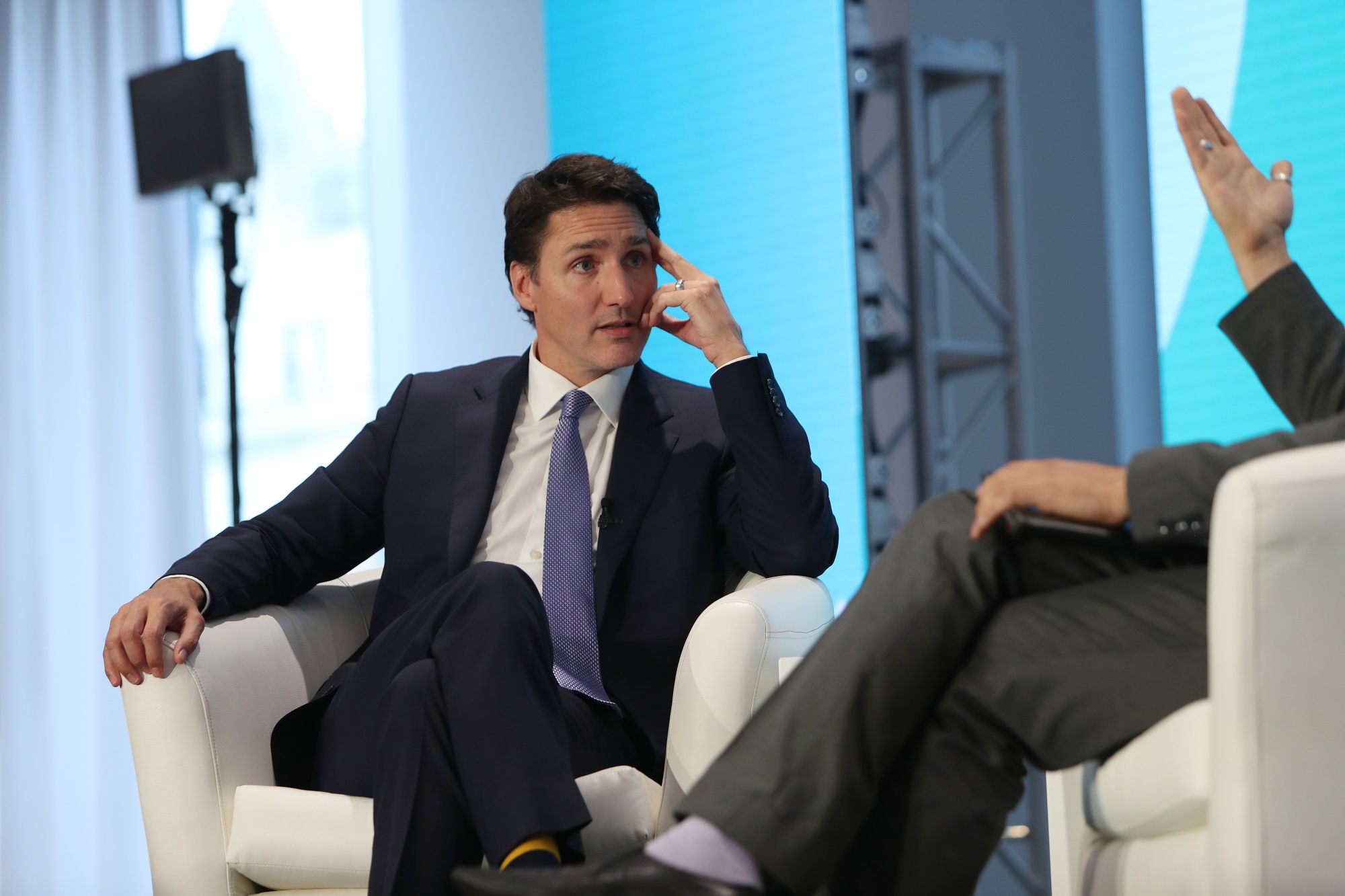Justin Trudeau, Canada's prime minister, during the Ottawa Climate Conference in Ottawa, Ontario, Canada, on Tuesday, Oct. 18, 2022.