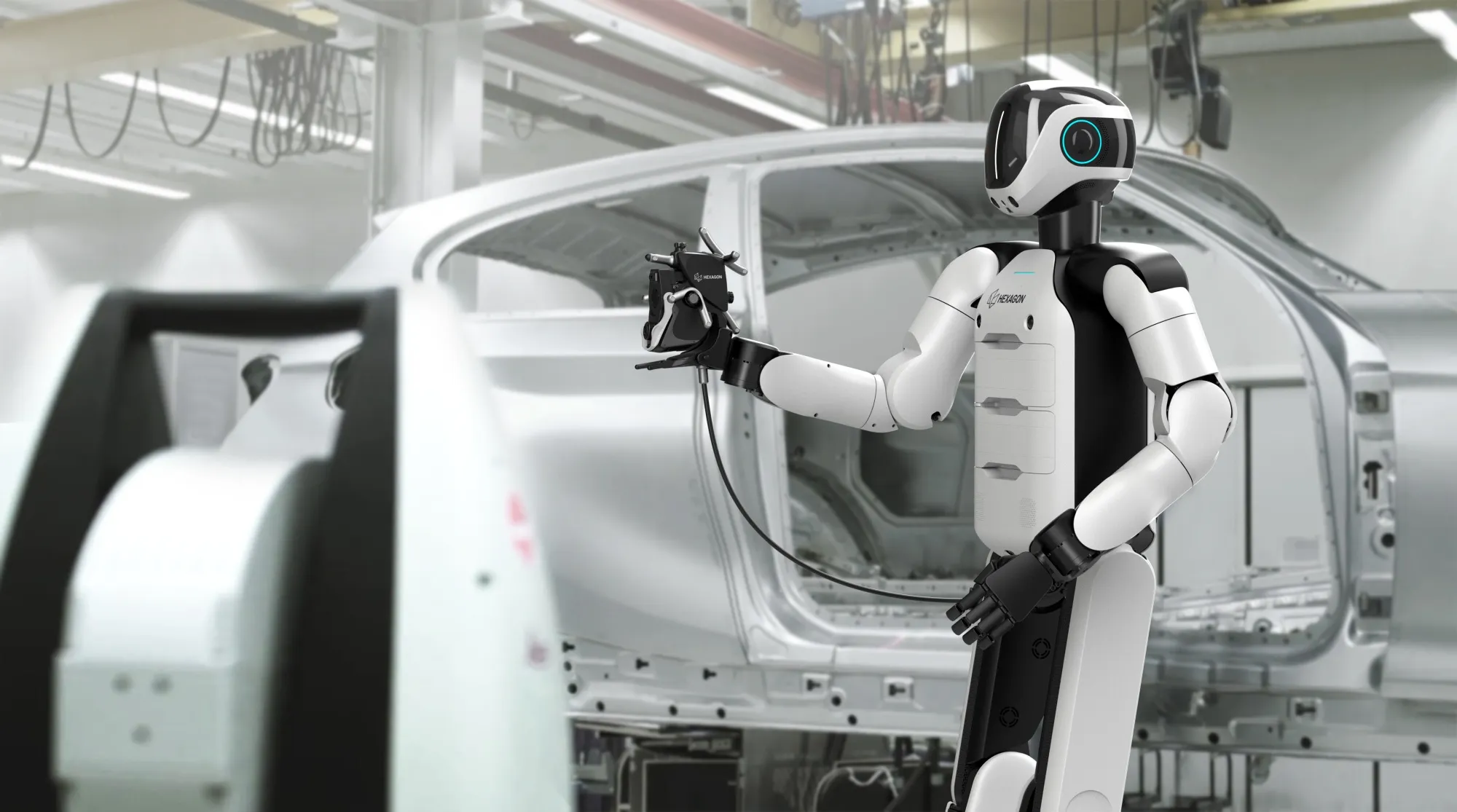 An Aeon robot being tested at BMW’s Leipzig plant.