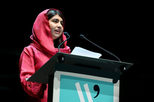 Malala Yousafzai attends the Chelsea Arts Festival in London in 2025. 