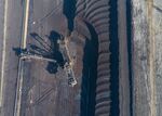 An open pit lignite mine n Hambach, Germany.