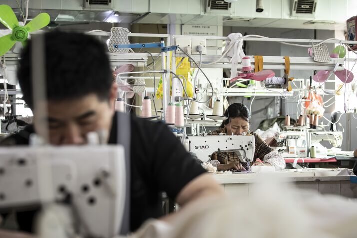 Operations At A Garment Factory in Guangzhou