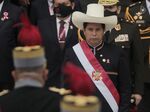 Pedro Castillo during his inauguration in Lima, Peru, in July.