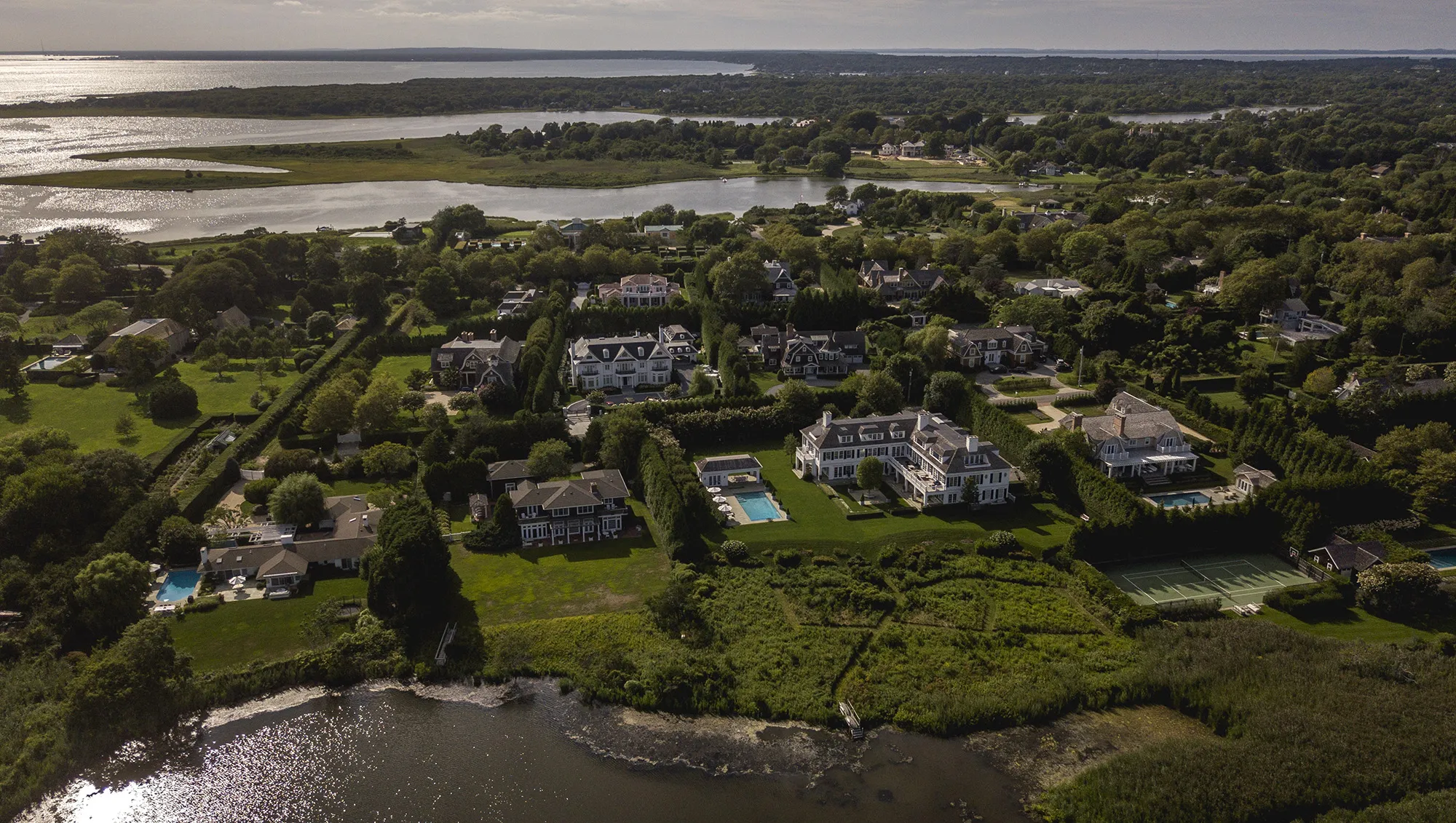 Homes in Southampton, New York.