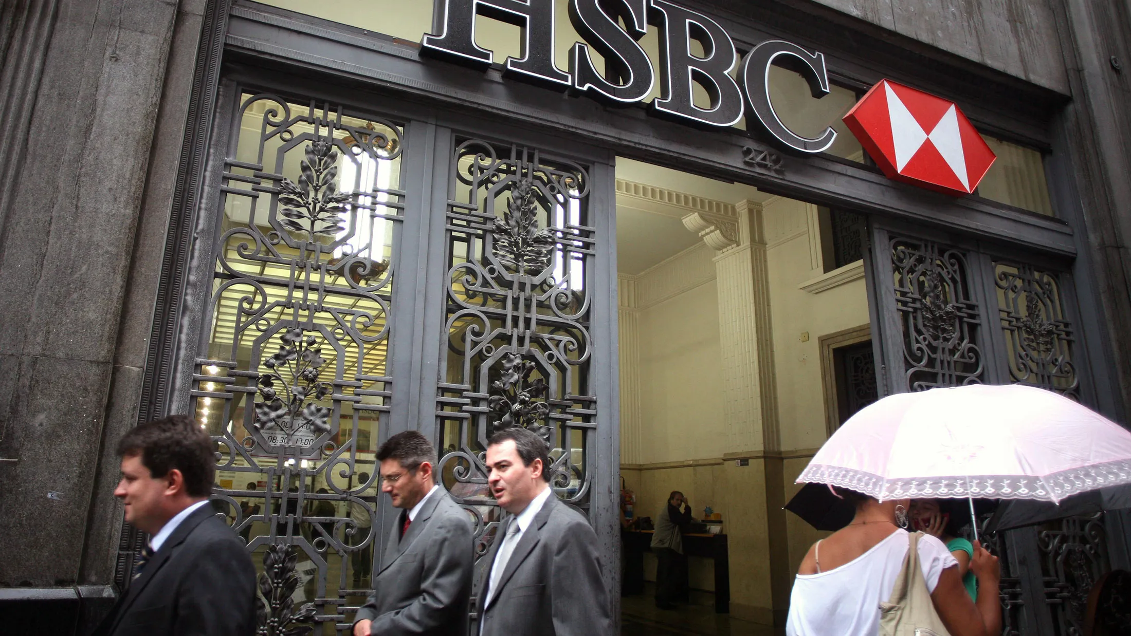 An HSBC bank branch in Sao Paulo, Brazil.
