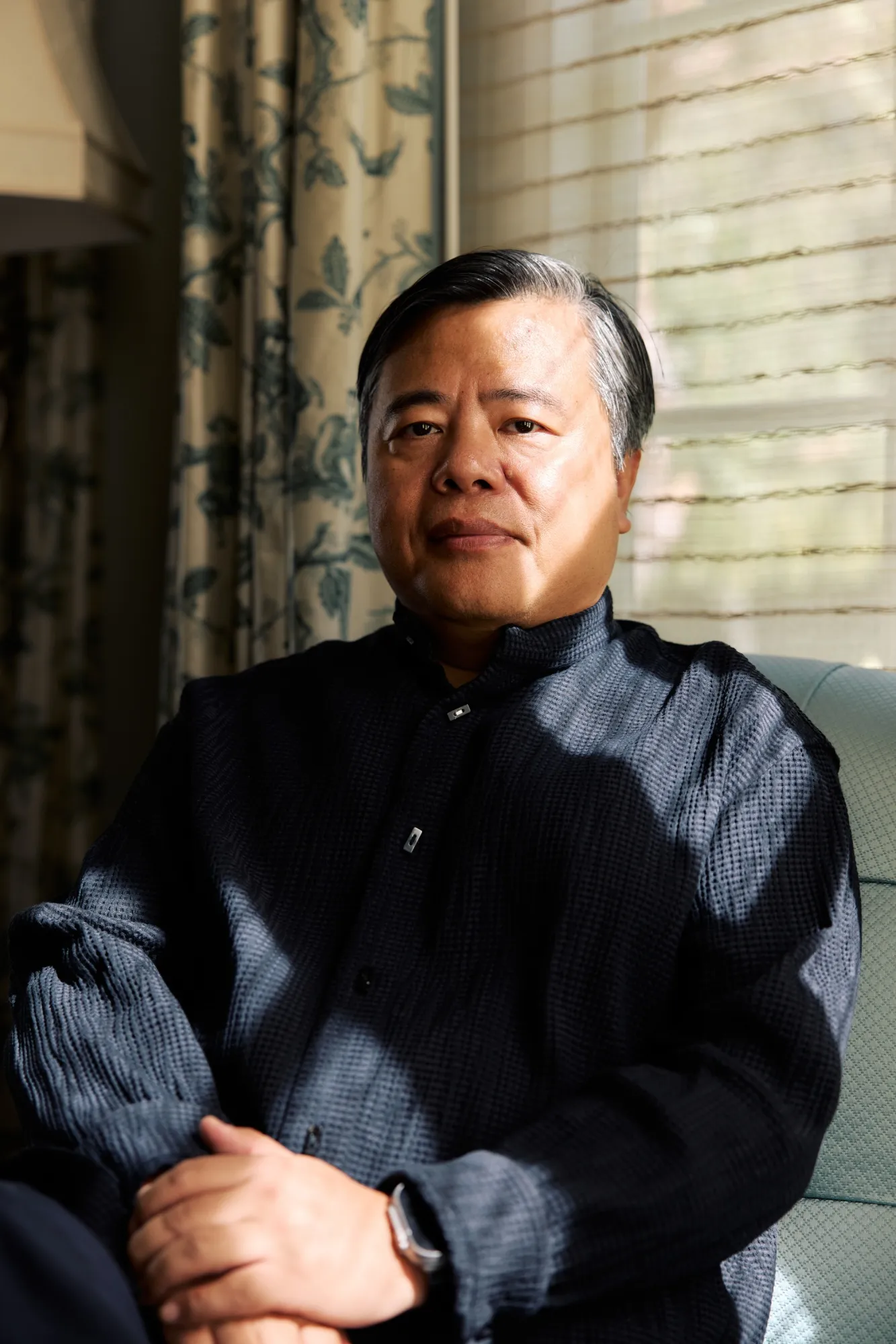 Chen Tianqiao at home in Atherton, California.