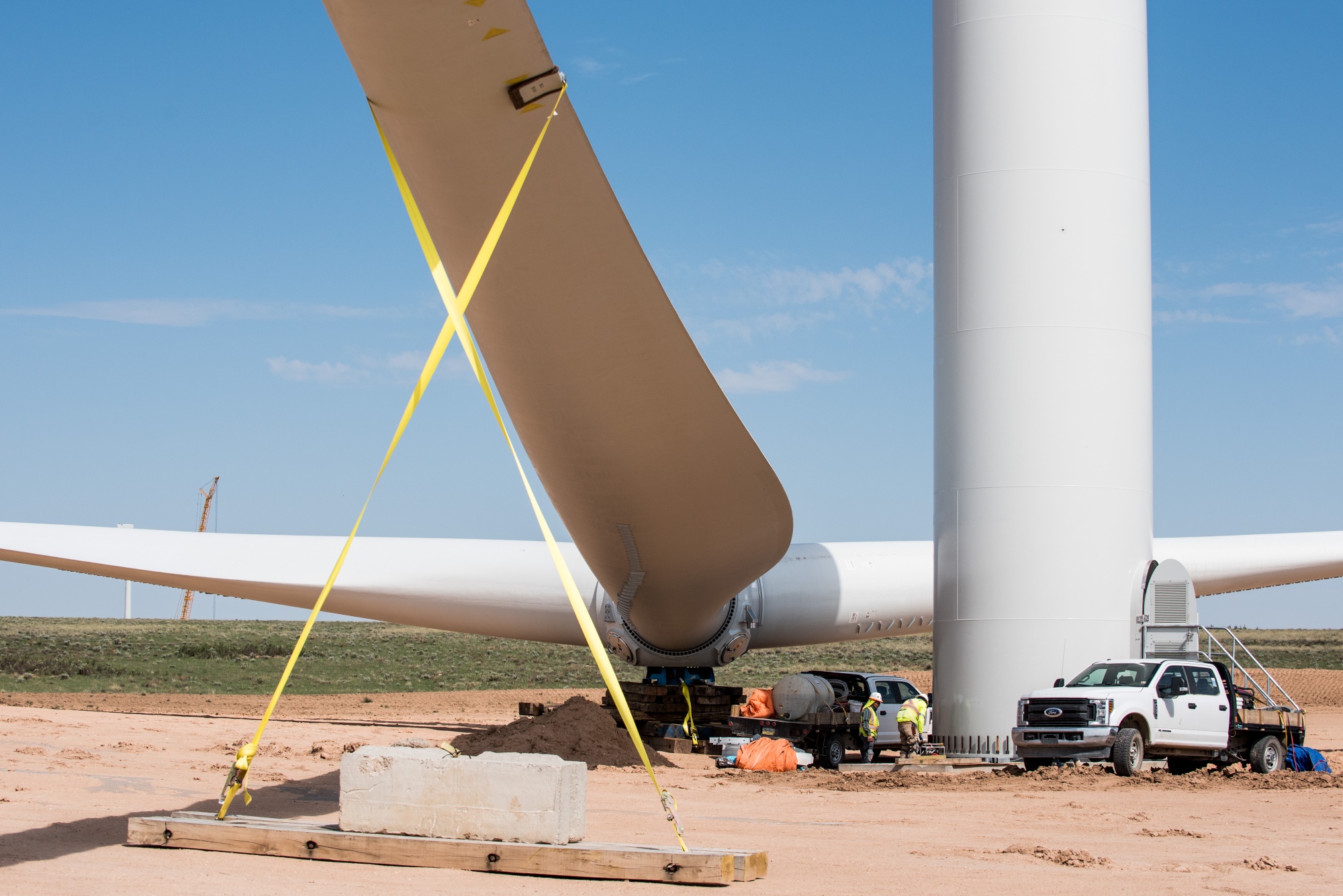 Construction At The Avangrid Renewables La Joya Wind Farm