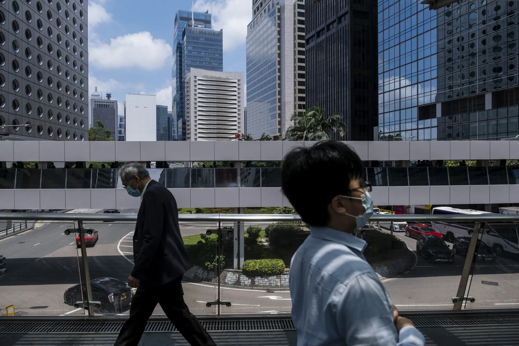 Office buildings&nbsp;in the Central district of Hong Kong, China.